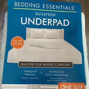 Bedding Essentials Waterproof Underpad Mattress Protectors 33x35 Inch Set of 2